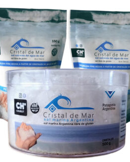 2 doypack sal fina x 150 g + 1 pote sal en cristales x 500 g - CON ENVÍO INCLUIDO